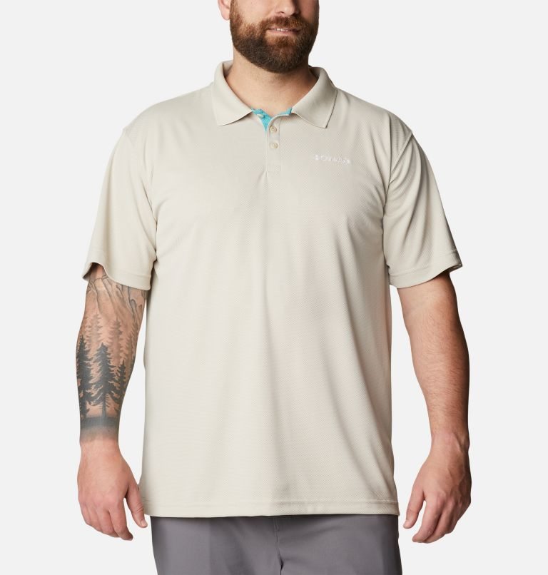 Men\'s Columbia Utilizer Polo Shirts Khaki | Plus Size CA-V6C83